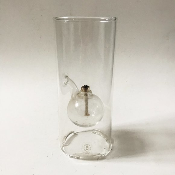 Wolfard Accents Wolfard Hand Blown Art Glass Oil Lamp 9 With Wick